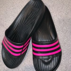 Never worn Adidas slides